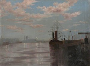 Old Sovan Ferry With Hms 'roxburgh' And 'carnarvon' — Robert Lillie