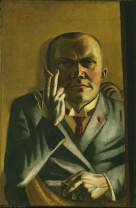 Self-portrait With A Cigarette — Max Beckmann