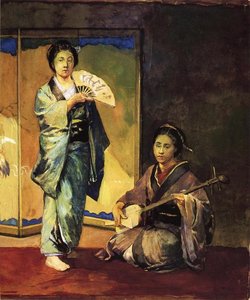 Dancer And Musician (also Known As Musiicians In Ceremonial Costume) — John La Farge