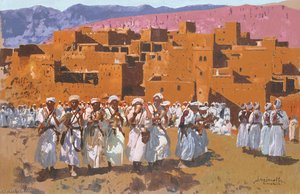 Jour De Fête, Probablement À Anémiter — Jacques Majorelle