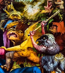La tentación de San Antonio (detalle)