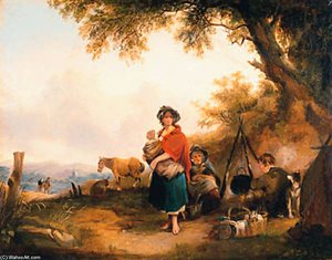 Gypsies At A Campfire