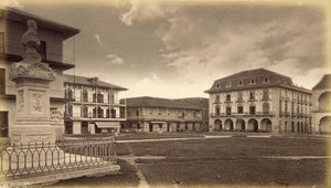 The Plaza, Panama — Eadweard J Muybridge