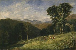 Haymaking Near Conway — David Cox The Elder