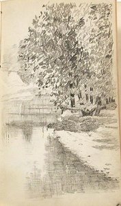Trees By Stream 2 — John Ottis Adams