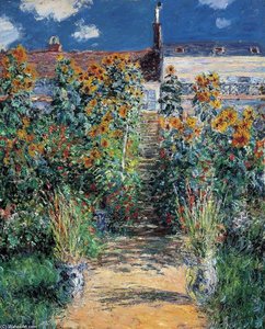 Der Garten Zu Vetheuil — Claude Monet, Impressionism
