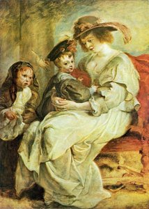 Helene Fourment With Her Children — Peter Paul Rubens, Baroque