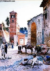 Figures In A Roman Square
