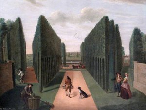 The Allees And Arcades Behind Hartwell House, Buckinghamshire — Balthasar Nebot