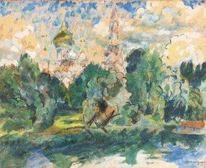 Novodevichy Monastery — Aristarkh Vasilevich Lentulov