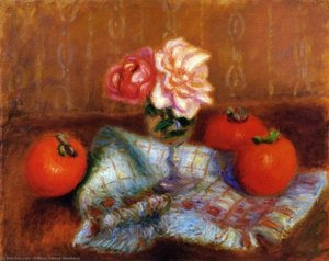 Roses And Perimmons — William James Glackens, Ashcan School