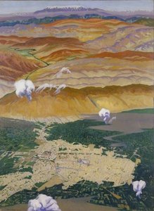 Damascus And The Lebanon Mountains From 10,000 Feet — Richard Carline