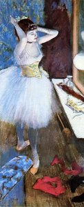 Dancer In Her Dressing Room — Edgar Degas