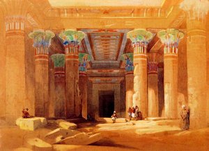Philae, Pronaos Of The Temple Of Isis — David Roberts, Romanticism