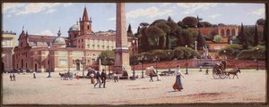 Piazza Del Popolo In Rome — Aleksander Gierymski