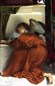 San Bernardino Altarpiece (detail) — Lorenzo Lotto