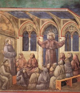 Legend Of St Francis - [18] - Apparition At Arles — Giotto Di Bondone, Proto-renaissance