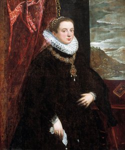 Portrait Of A Lady In Black — Domenico Robusti