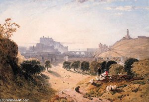 View Of Edinburgh; And View Of Stirling — William Linton
