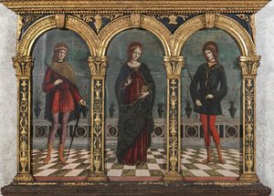 Saints Cecilia, Tiburtius, Valerian