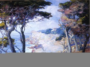 A Villa On The Monterey Coast — Franz Bischoff