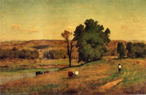 Landscape With Figure — George Innes, American Impressionism
