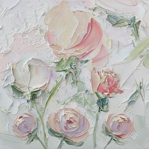 Ethereal Bloom In Relief: A Meditative Study Of Sculptural Petals And Soft Light — David Moreau, Contemporary Abstract