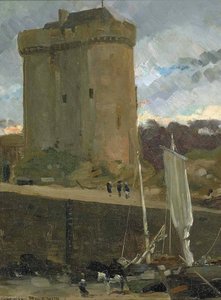 La Tour De Solidor At St. Severin, Normandy — James Carroll Beckwith