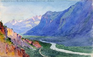 The Rhone From The Path To Salvari (switzerland) — Džordž Elbert Ber