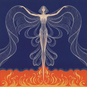 Starlit Figure Rising Above Gilded Embers — Valentin Laurent De Courcey, Art Deco