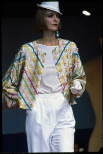 Runway Photograph Of Chloé, Spring/summer 1984 Collection — Karl Otto Lagerfeld
