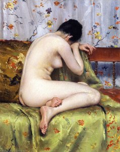 A Modern Magdalen (also Known As Nude Inan Interior) — William Merritt Chase