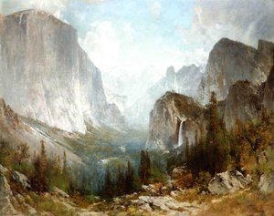 Piute Indians At The Gates Of Yosemite — Thomas Hill