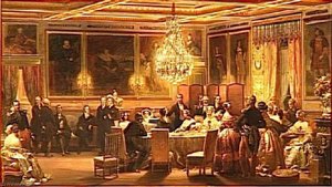 Reception, En L'honneur De La Reine Victoria, Dans Le Salon De Famille Au Chateau D'eu.3 Septembre 1843 — Eugene Louis Lami