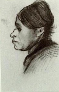 Peasant Woman, Head (17) — Vincent Willem Van Gogh, Expressionism