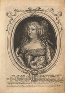Louise Marie Françoise De Savoye Reyne De Portugal Et Des Algarbes, &c — Nicolas De Larmessin Iv, Baroque