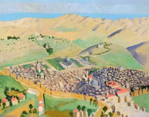 Jerusalem Looking Towards The Dead Sea From 3,000 Feet — Richard Carline