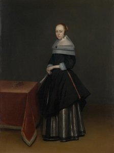Lady With A Fan — Gerard Ter Borch