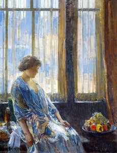 The New York Window — Frederick Childe Hassam, American Impressionism
