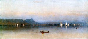 Morning On The Hudson, Haverstraw Bay — Sanford Robinson Gifford