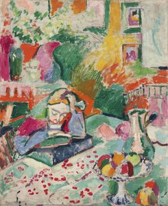 Interior With A Girl Reading — Henri Matisse, Post-impressionism