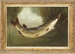 A Brown Trout Coming To The Gaff — A. Roland Knight
