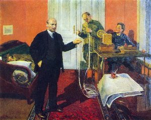 Lenin Dictating A Telegram At Dawn In 1920 — Igor Emmanuilovich Grabar