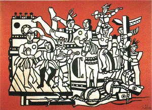 The Parade On Red — Fernand Léger