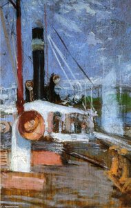 Aboard A Steamer — John Henry Twachtman