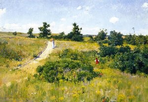 Shinnecock Landscape With Figures — William Merritt Chase, Impressionism