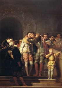 San Francisco De Borja Says Goodbye To His Family — Франсиско Гоја, Romanticism