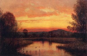 Twilight On The Marsh — Thomas Worthington Whittredge