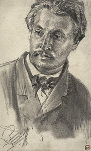 Bust-length Portrait Of A Man — Adolph Von Menzel