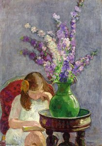 Girl With Flowers — Henri Lebasque